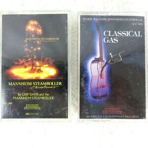 Lot of 2 Mannheim Steamroller Cassettes Tapes Christmas & CLASSICAL GAS
